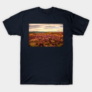 Pink Heather On The Yorkshire Moors T-Shirt